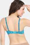 Rosaline Padded Wired Medium Coverage T-Shirt Bra - Blue Bird — thumbnail 2